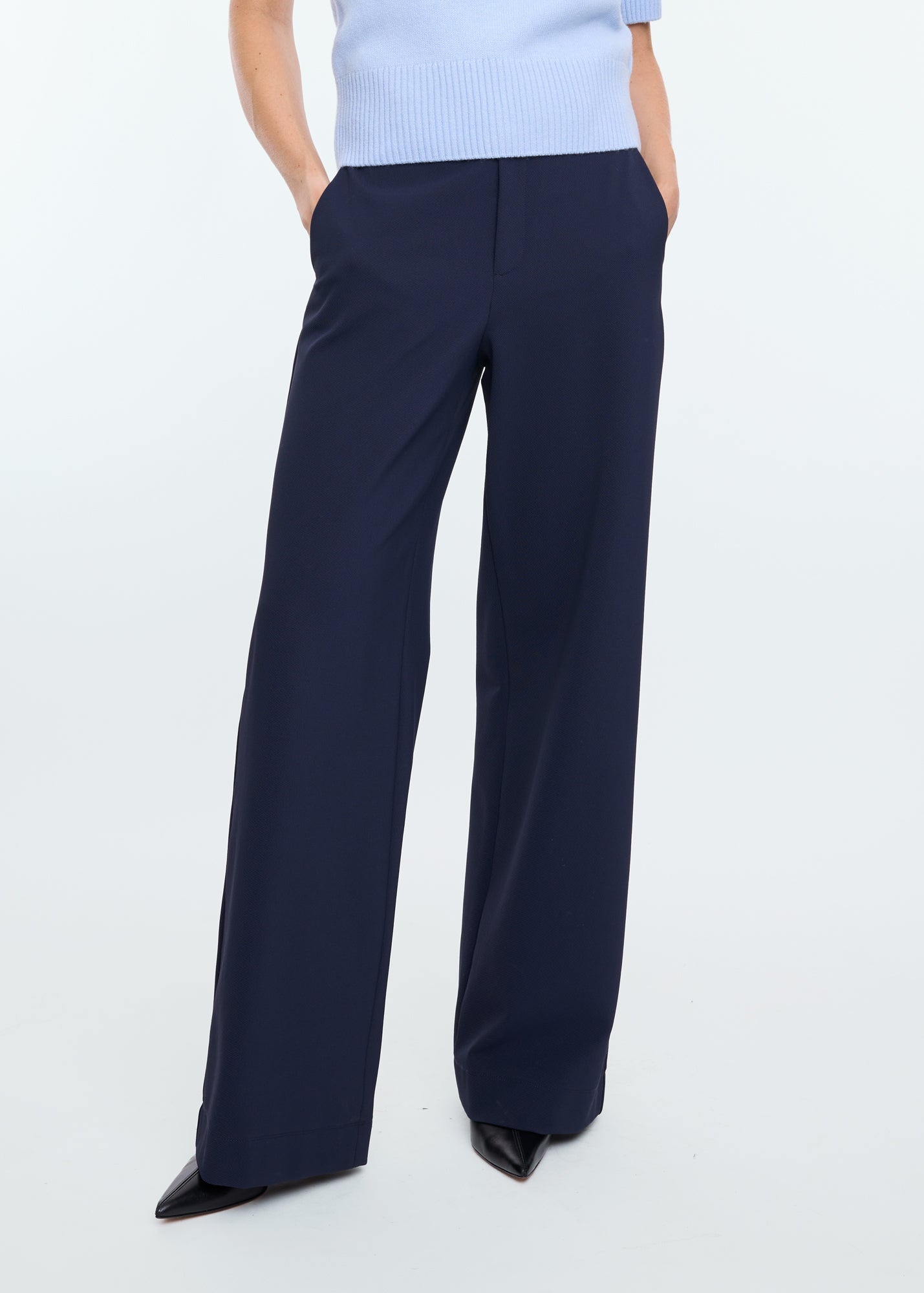 Tailored twill broek