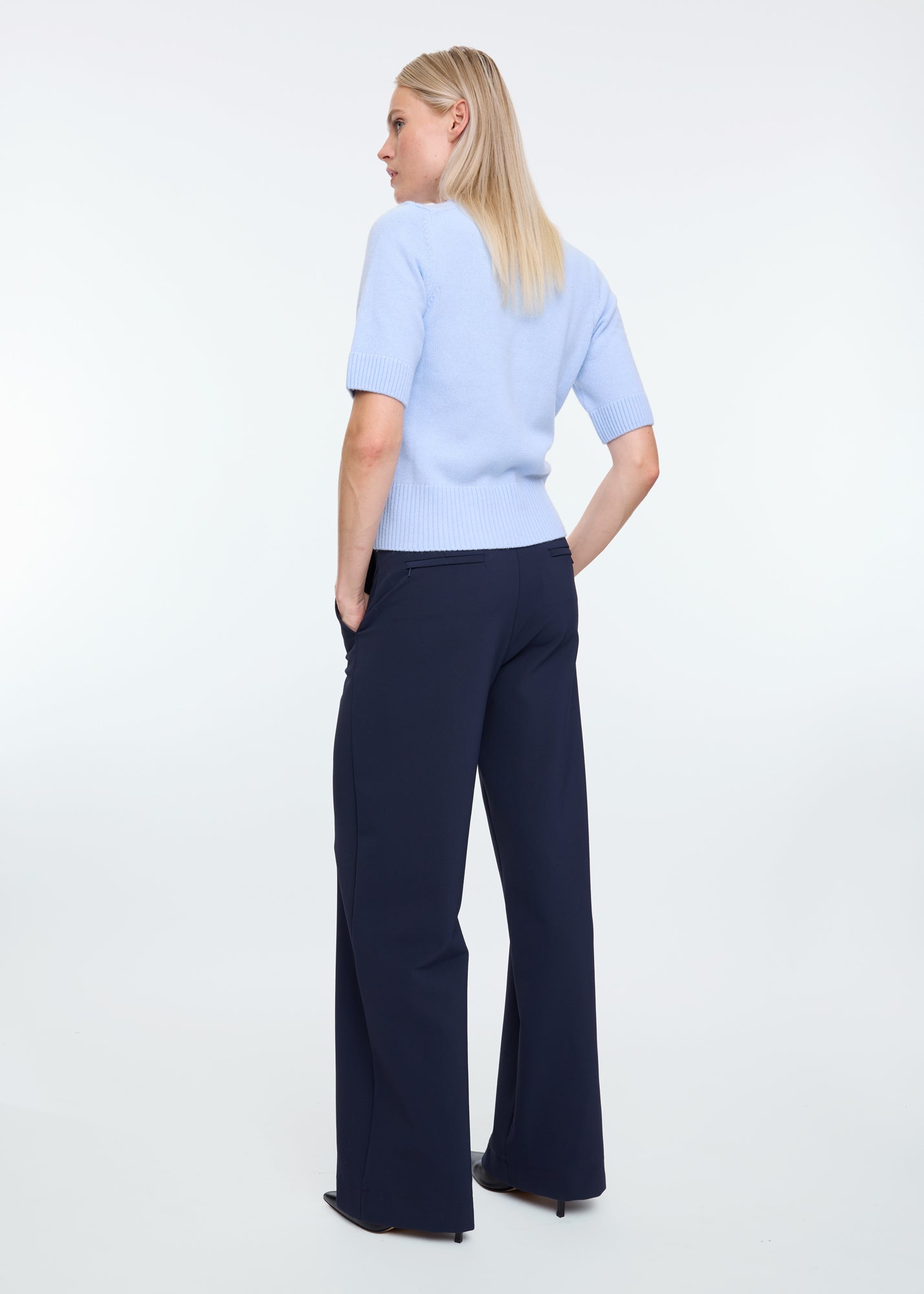 Tailored twill broek