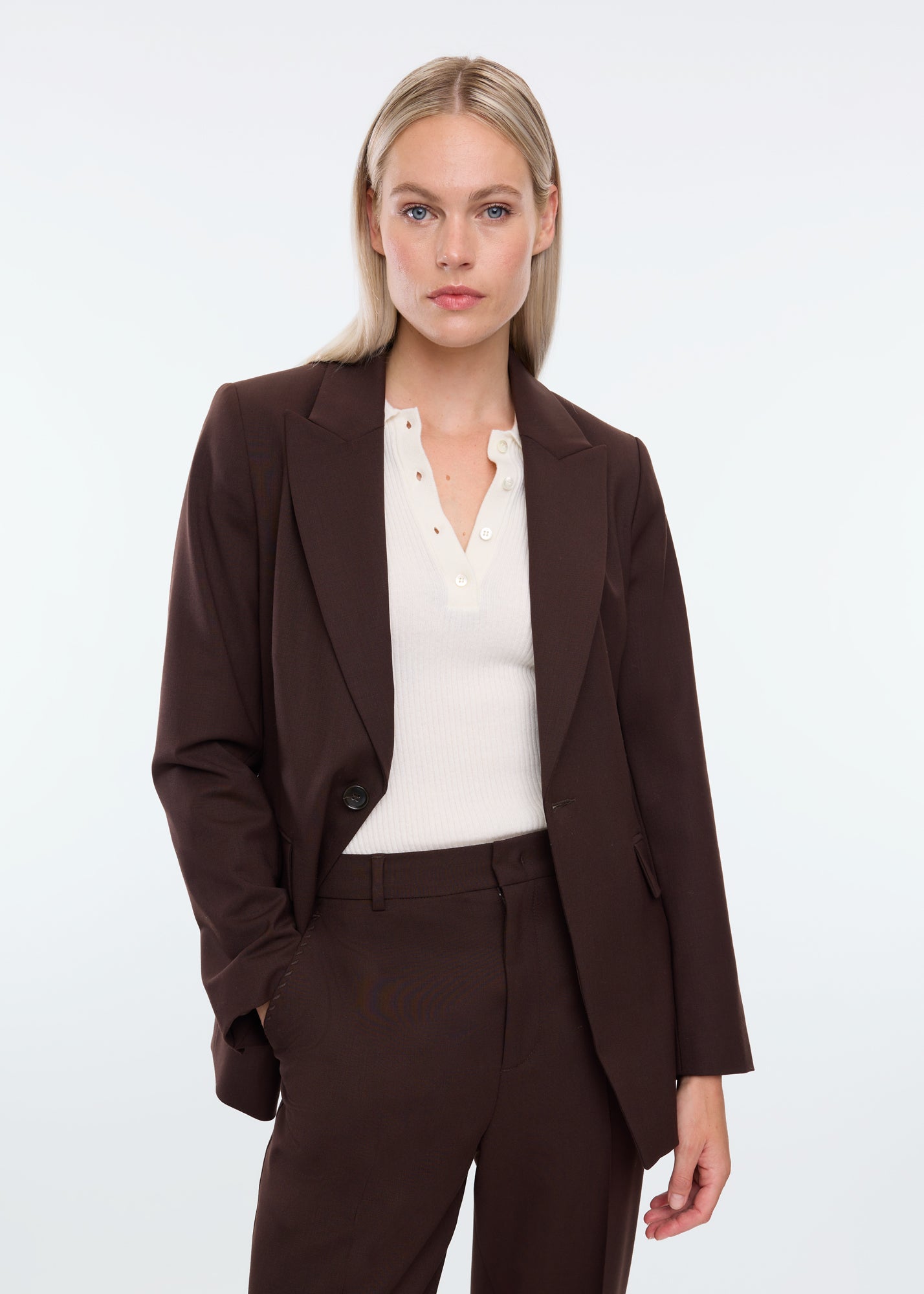 Tailored woolmix blazer