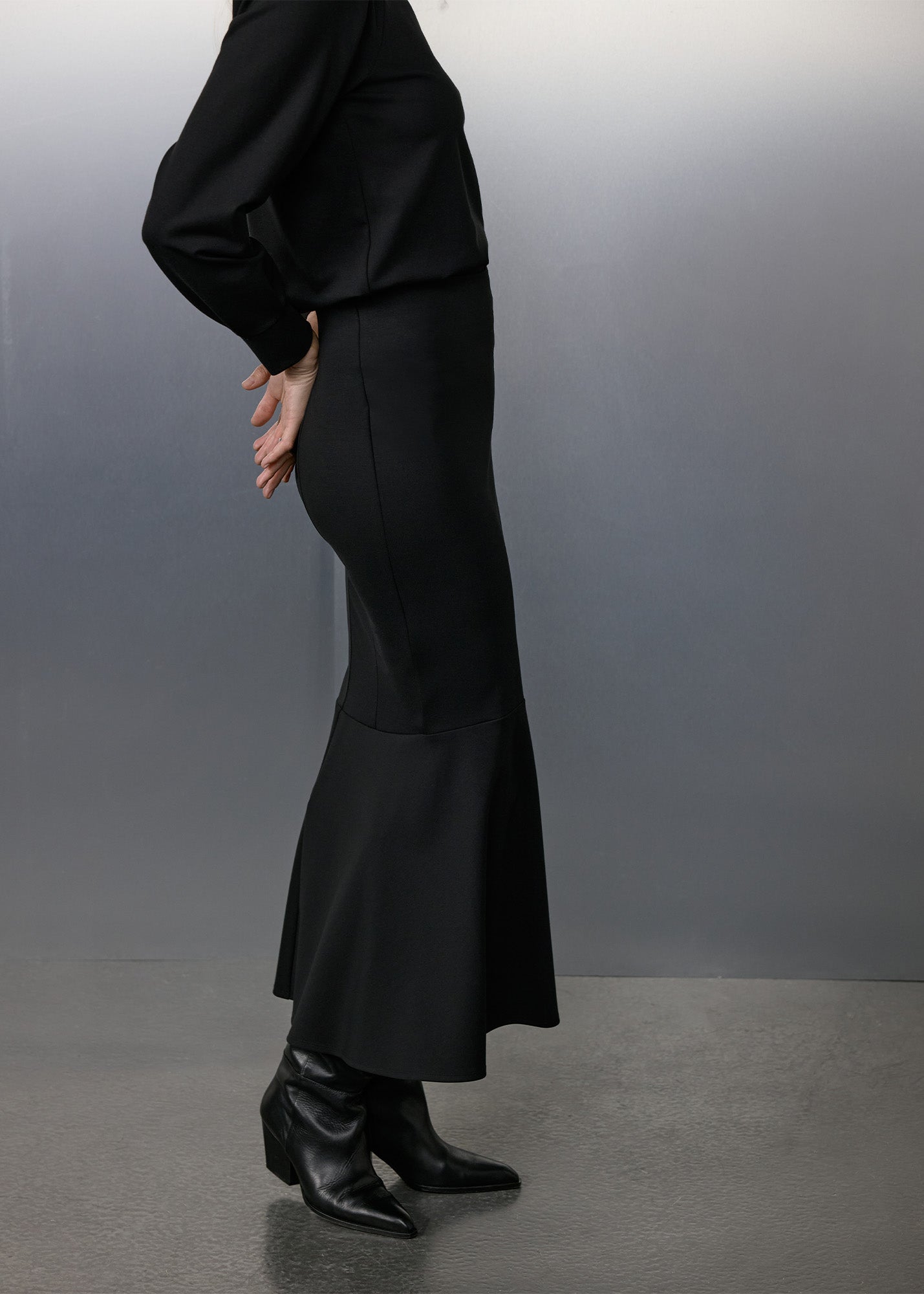 Rok Punto midi ruched