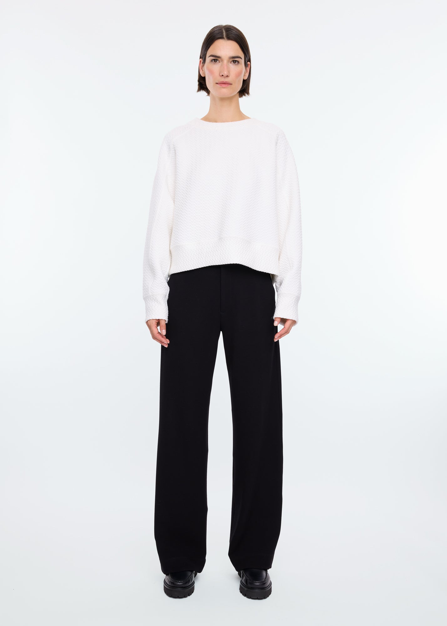 Tailored rib trousers