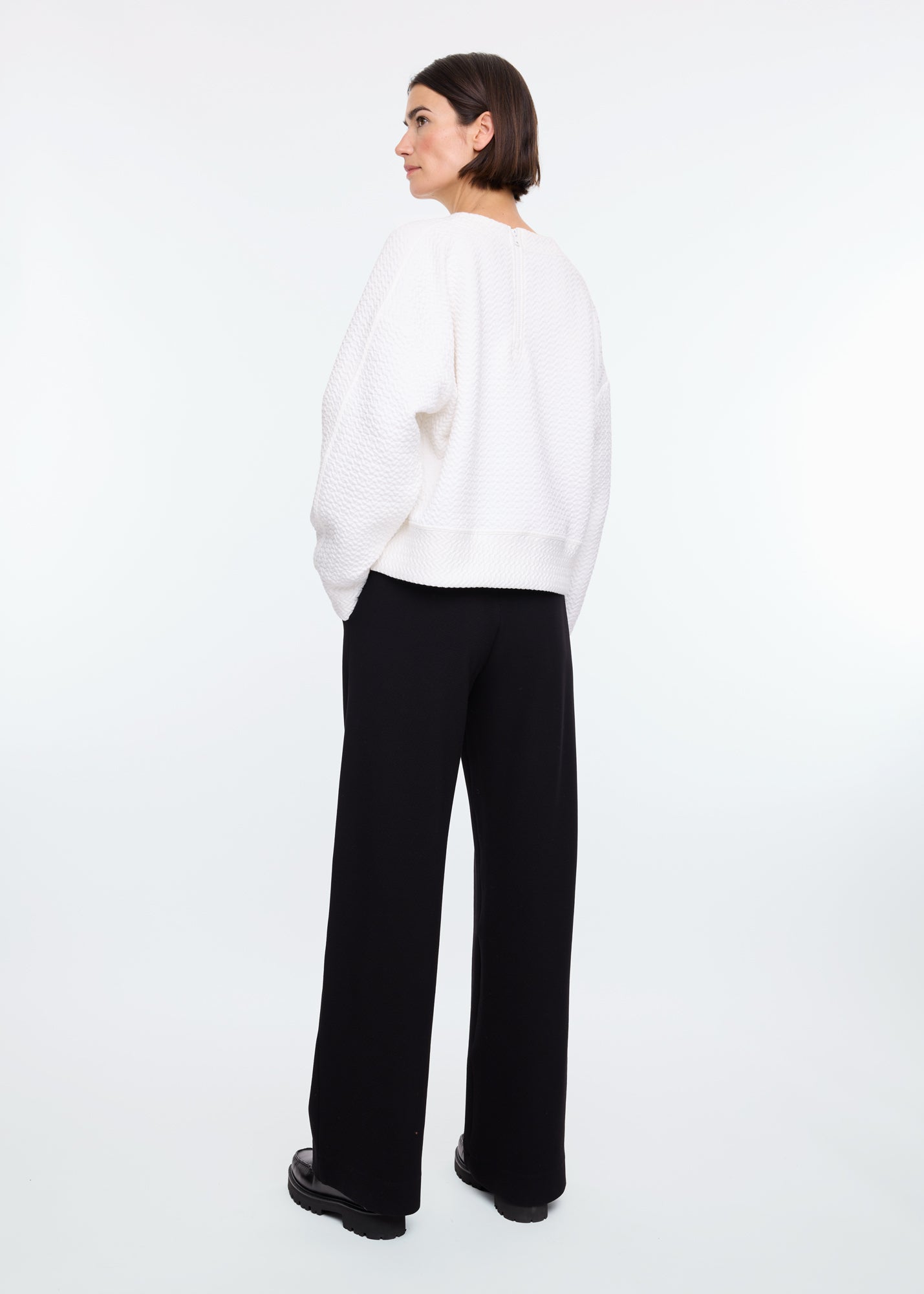 Tailored rib trousers