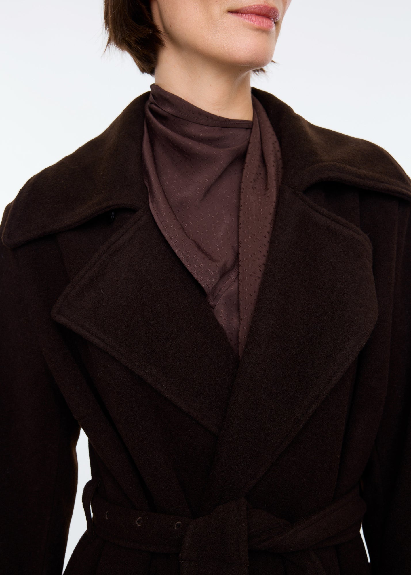 Buitenjas Wool blend cloak coat