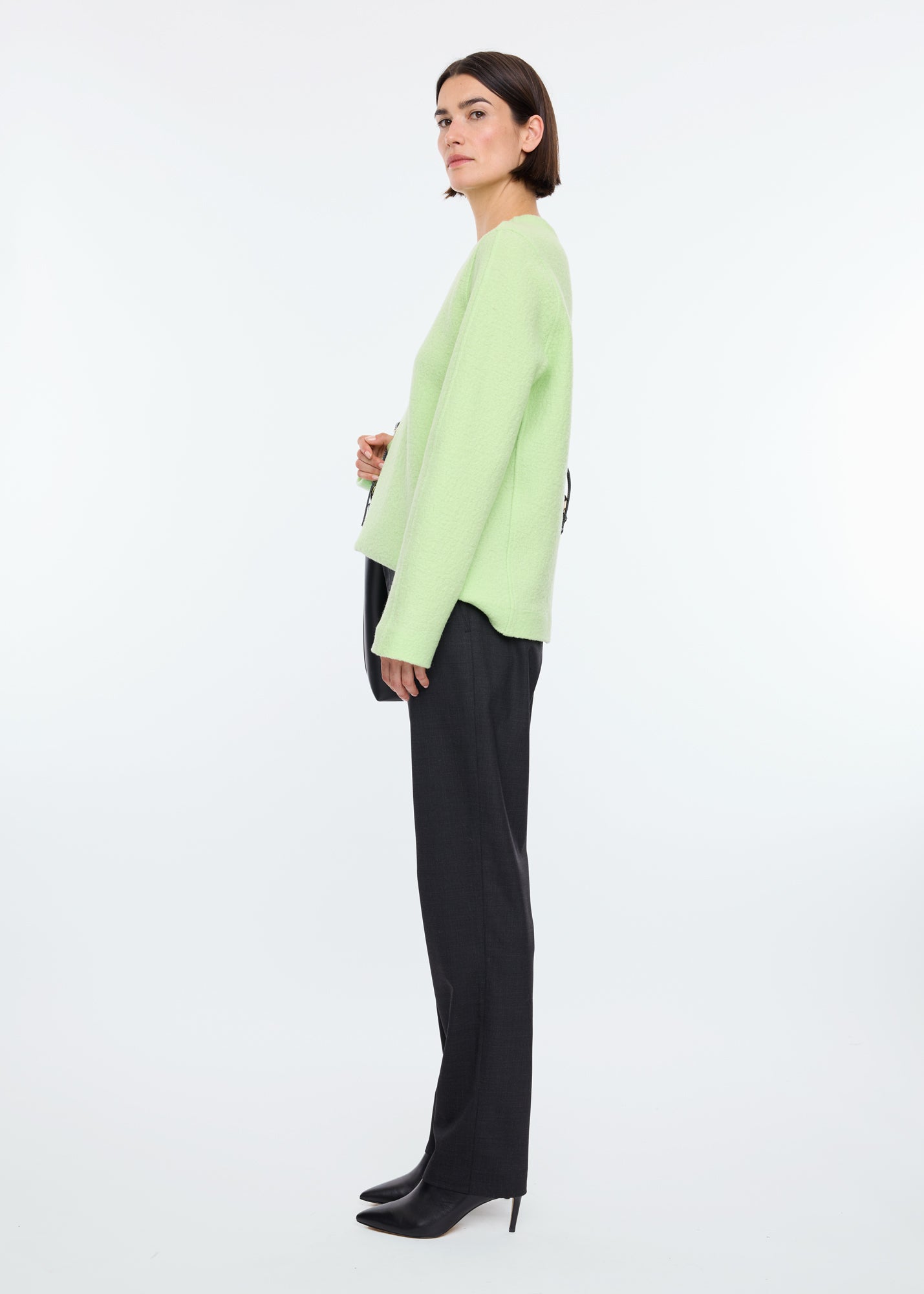 Curl wool basic sweat