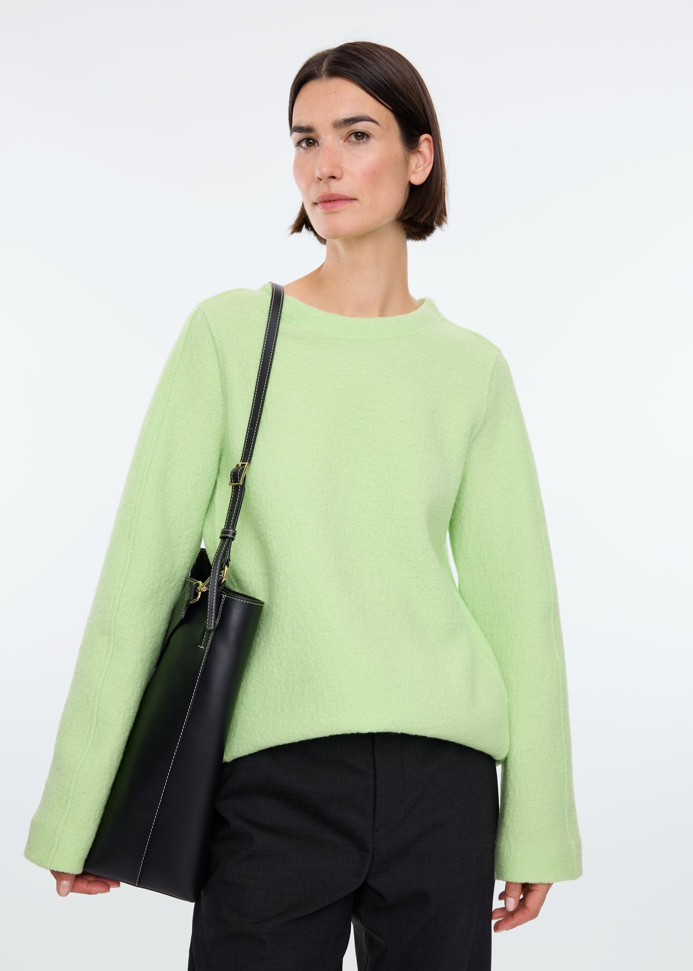 Curl wool basic Sweater