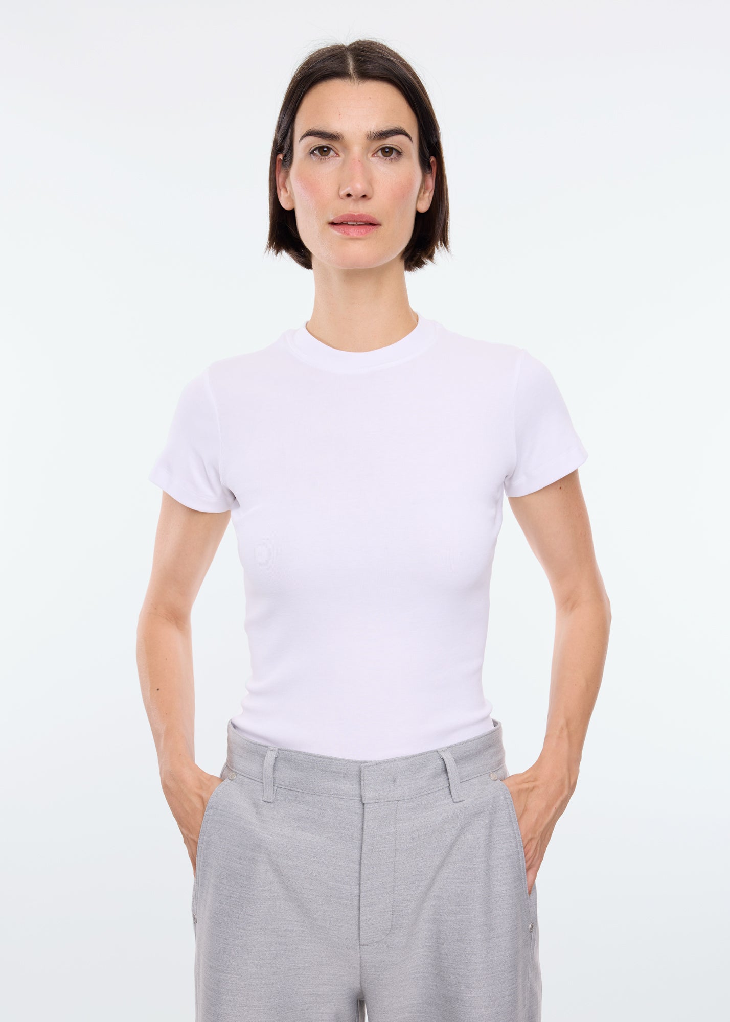 Basic rib t-shirt