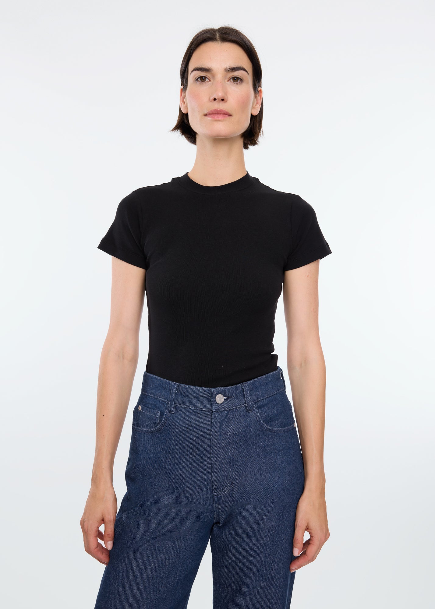 Basic rib t-shirt