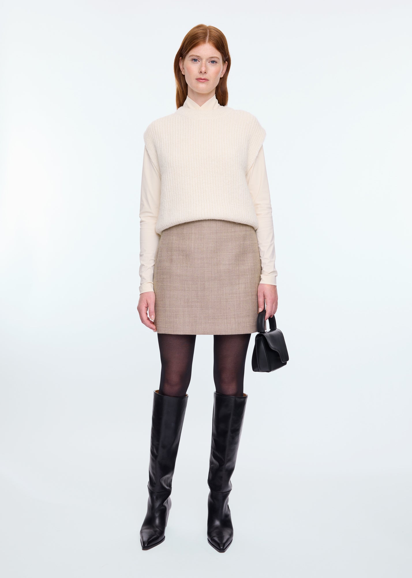 Vanilia wool skirt sales