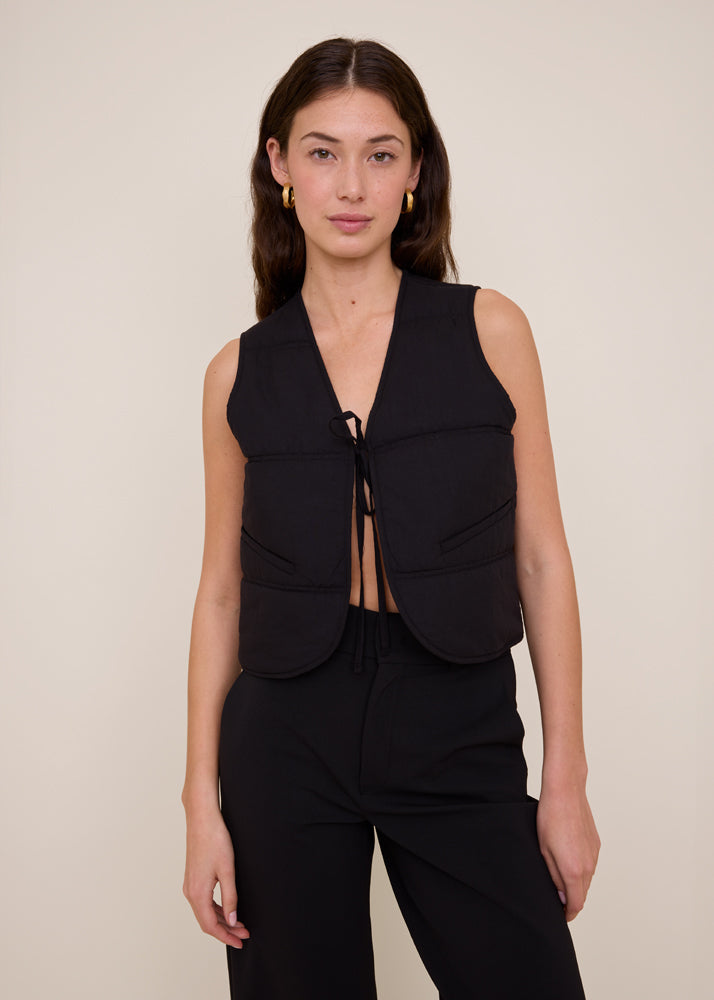 Padded cotton gilet
