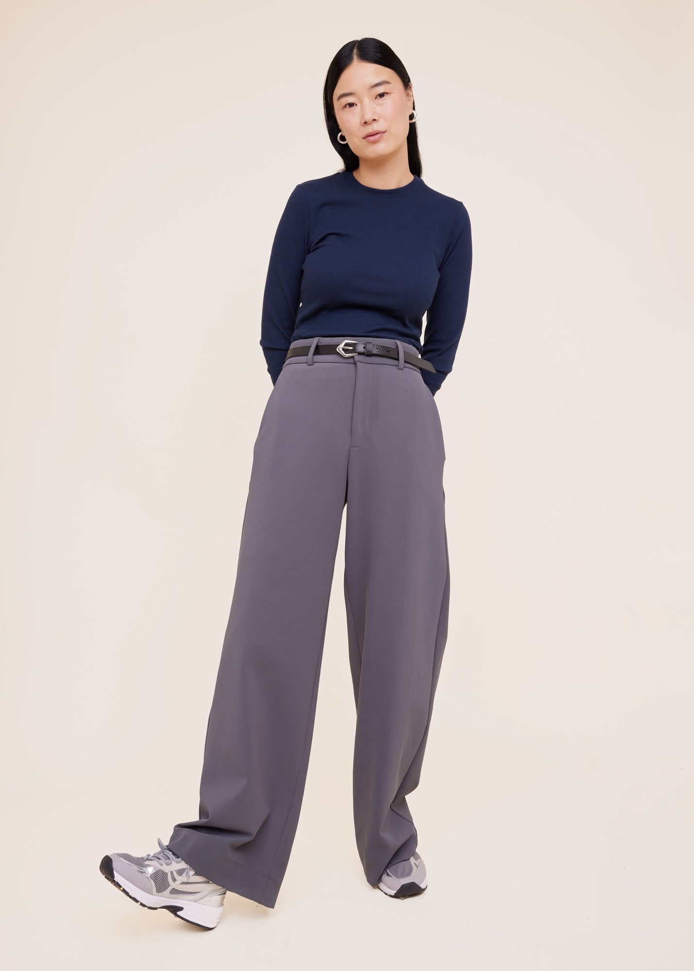 Tailored twill trousers