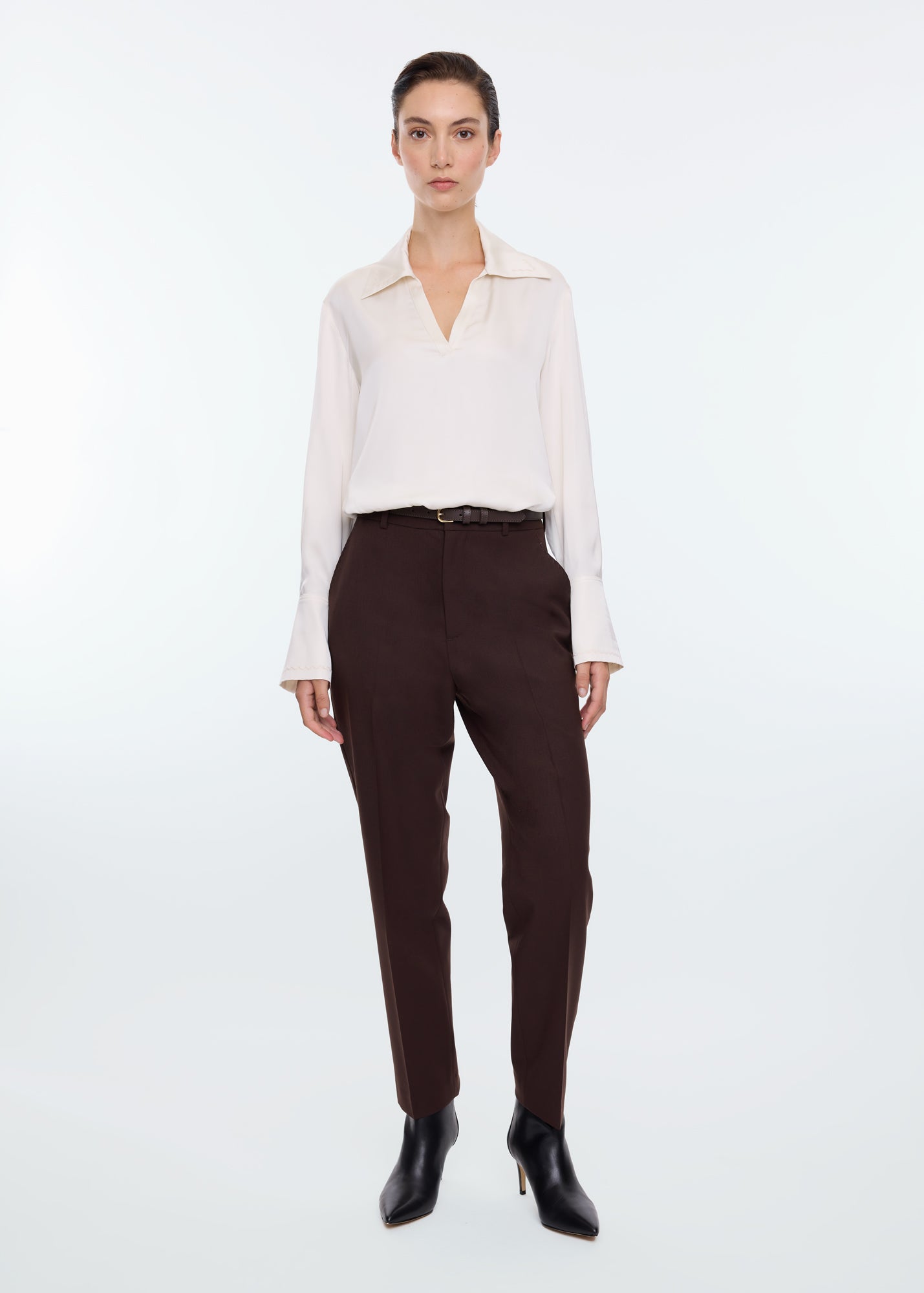 Broek Decostitch woolmix pants