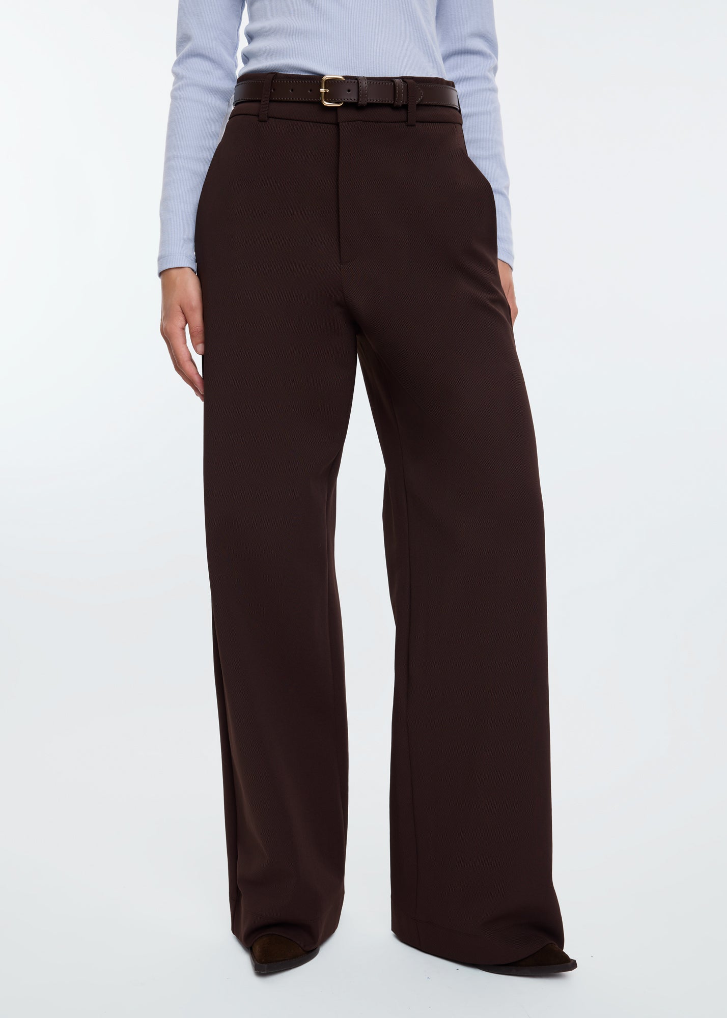 Tailored twill broek