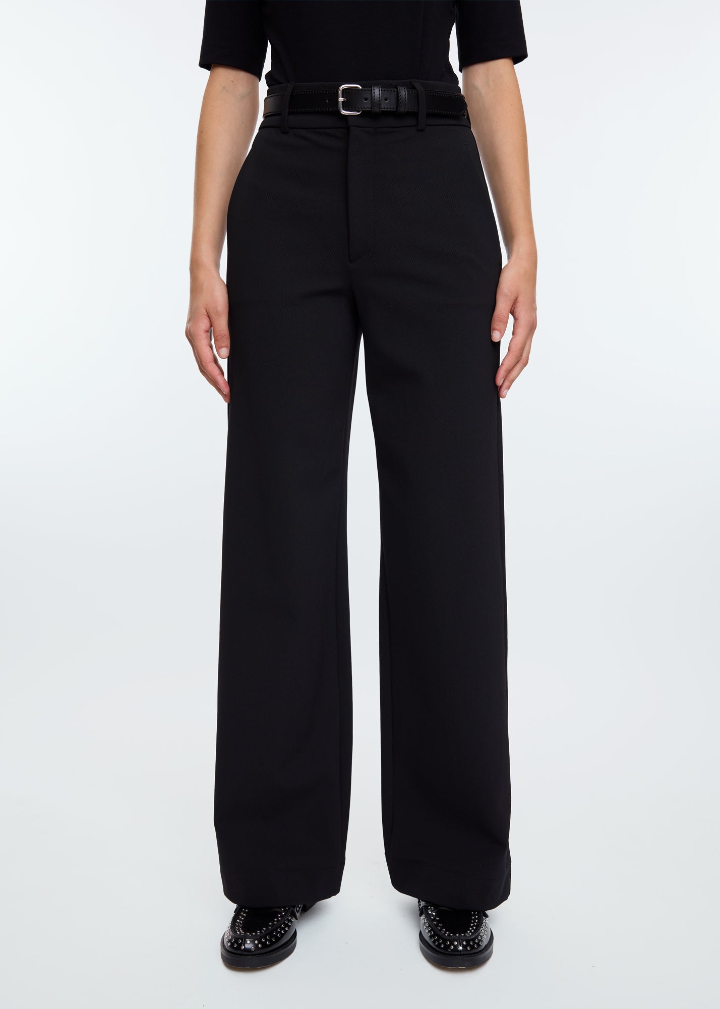 Tailored twill broek