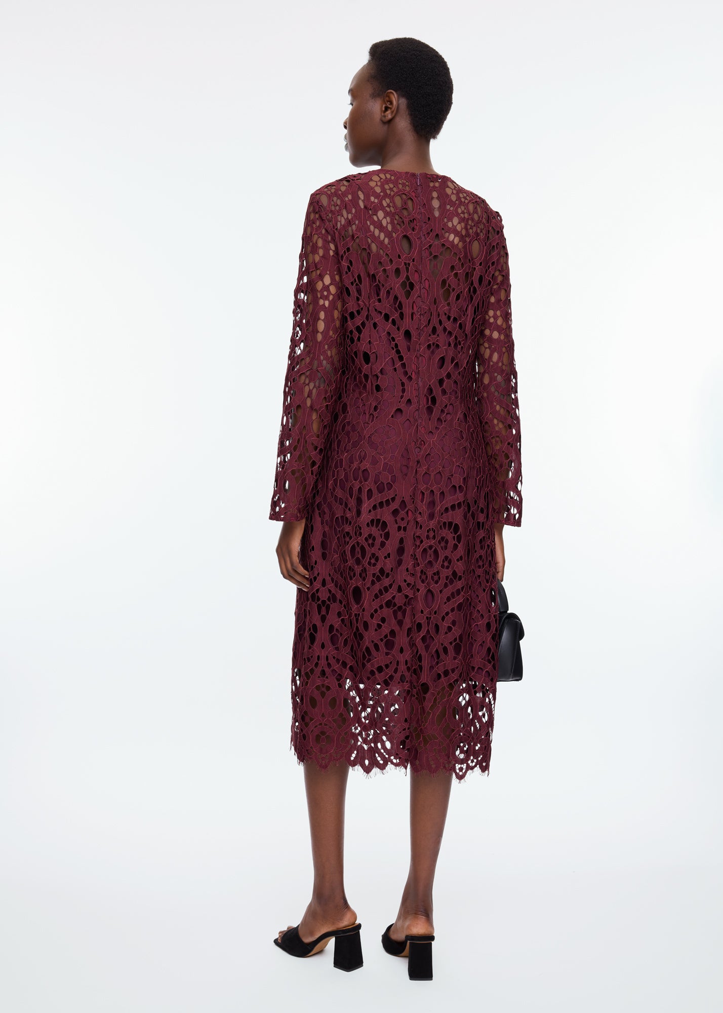 Lace midi dress