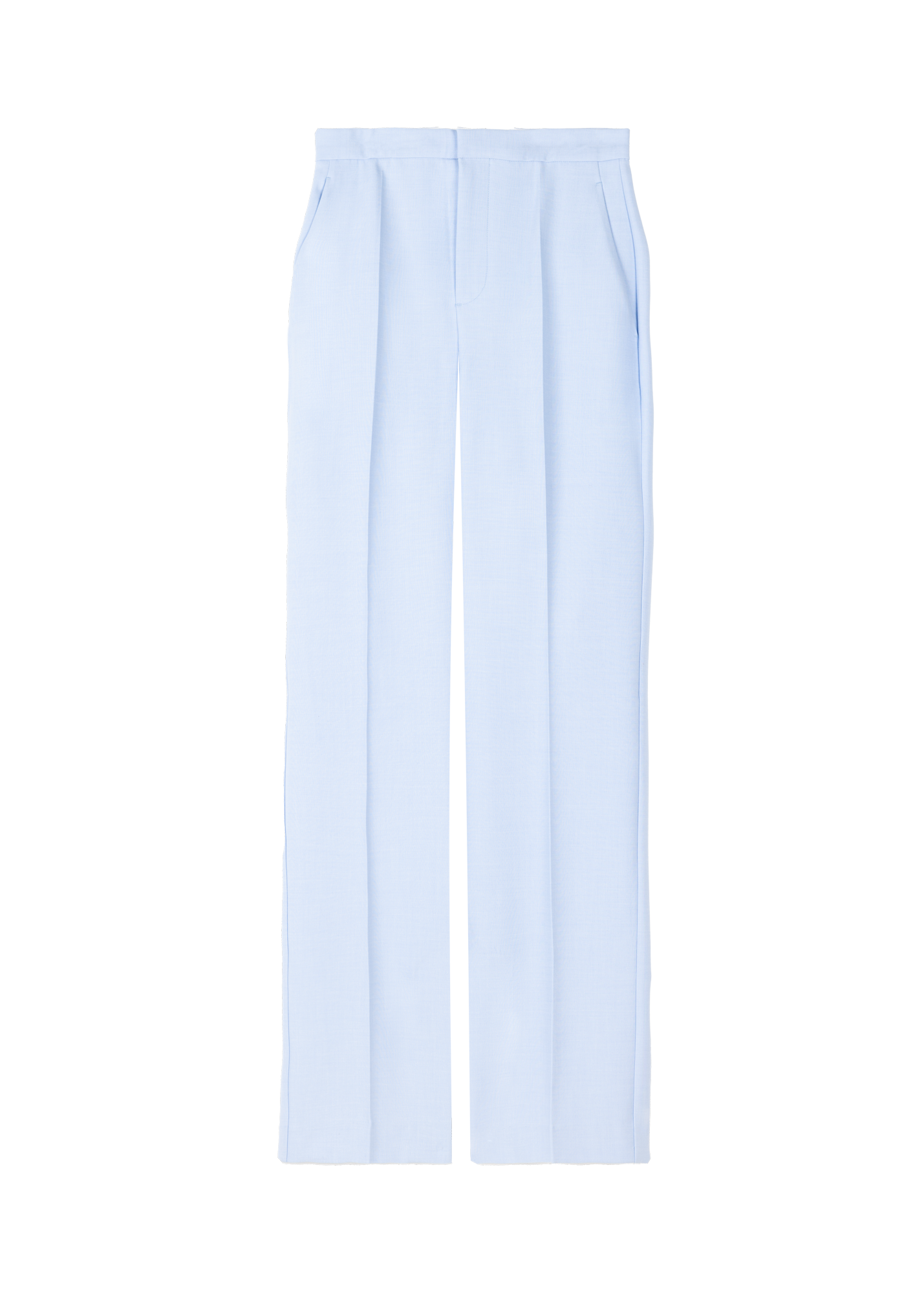 Straight-leg trousers with split