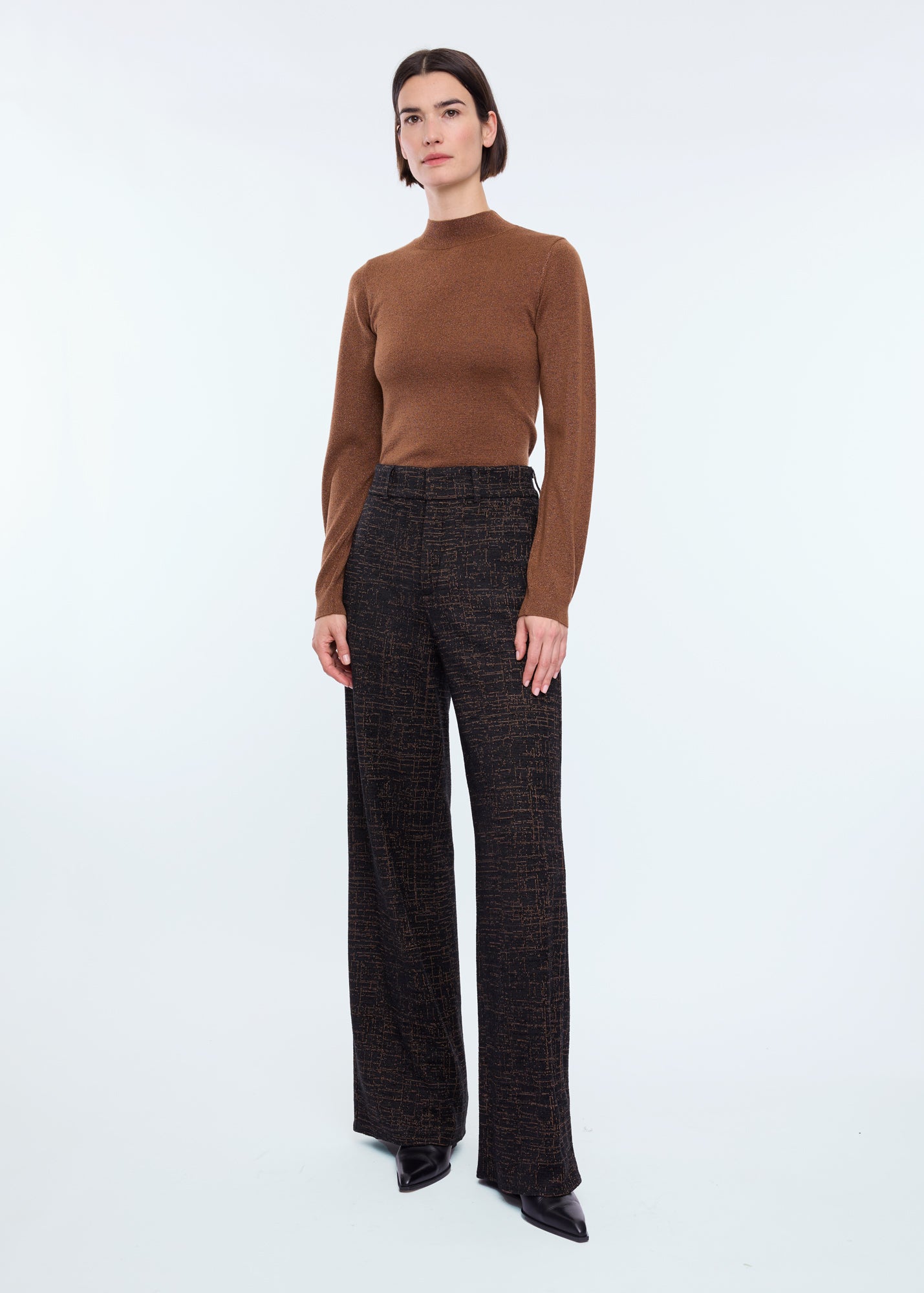 Velvet mix tricot trousers