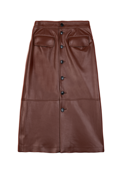 Vanilia leren rok sale