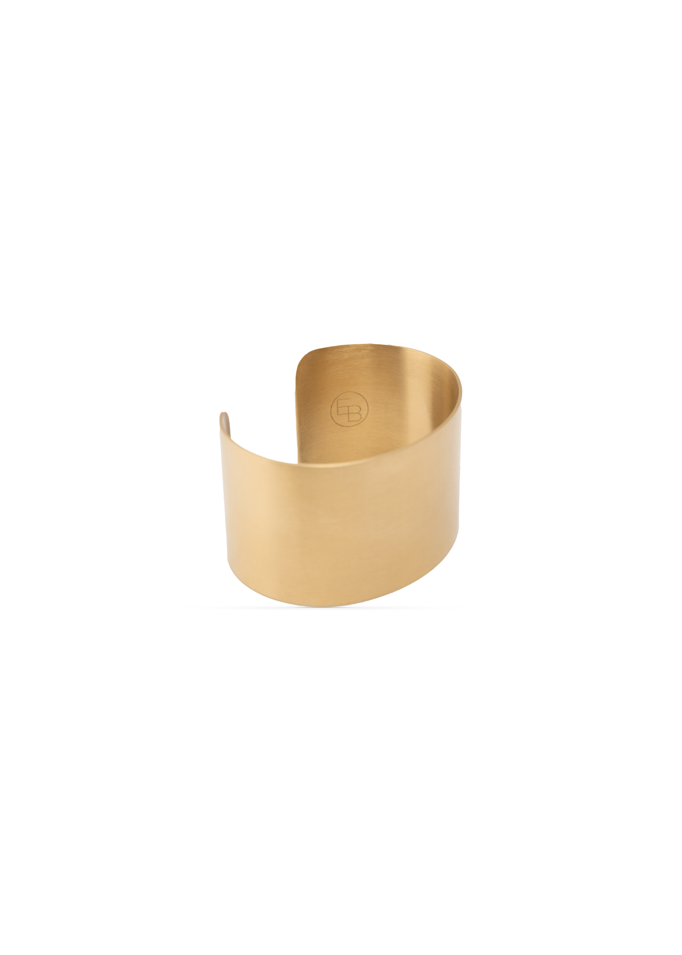 Wide gold plated bangle