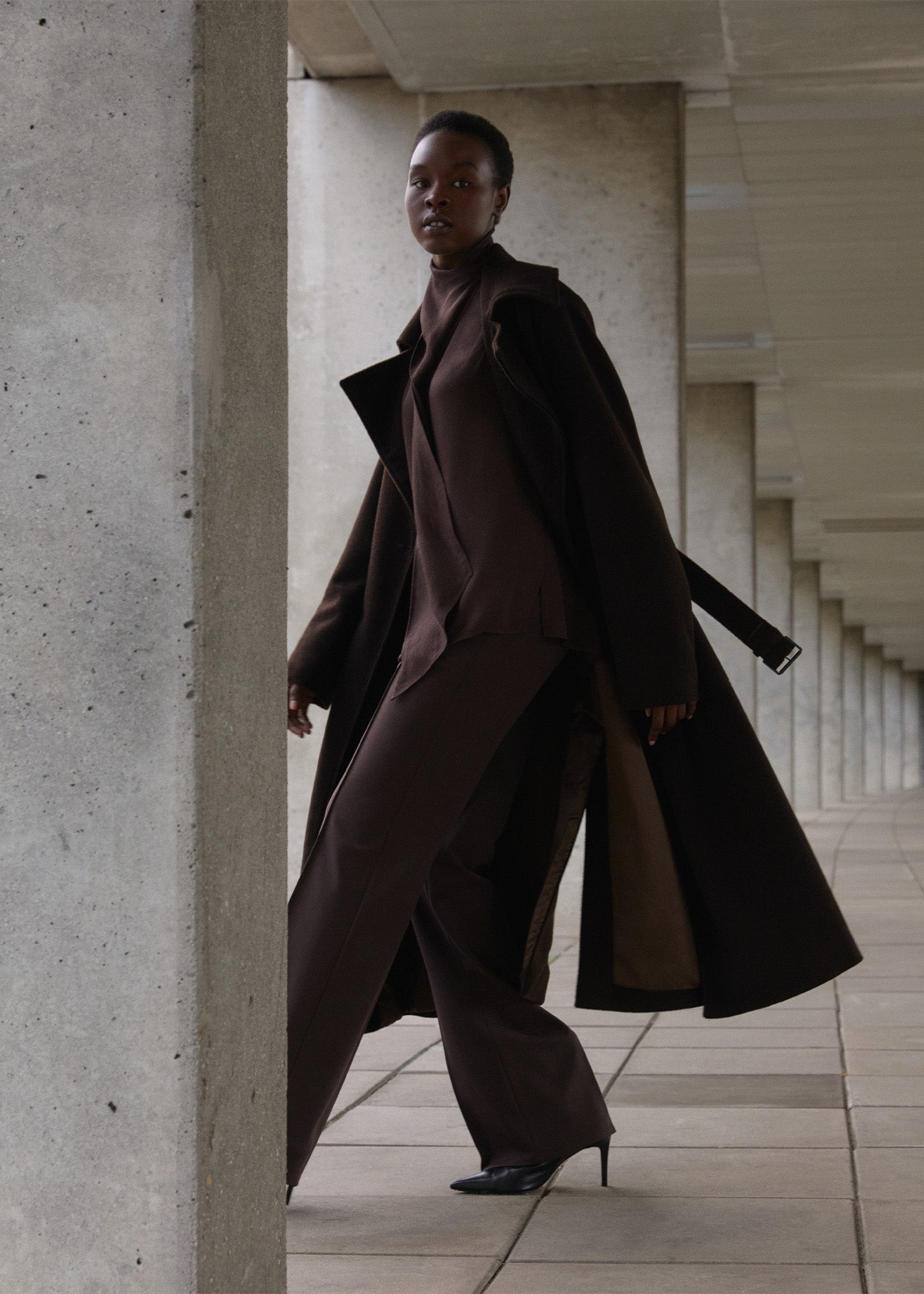 Buitenjas Wool blend cloak coat