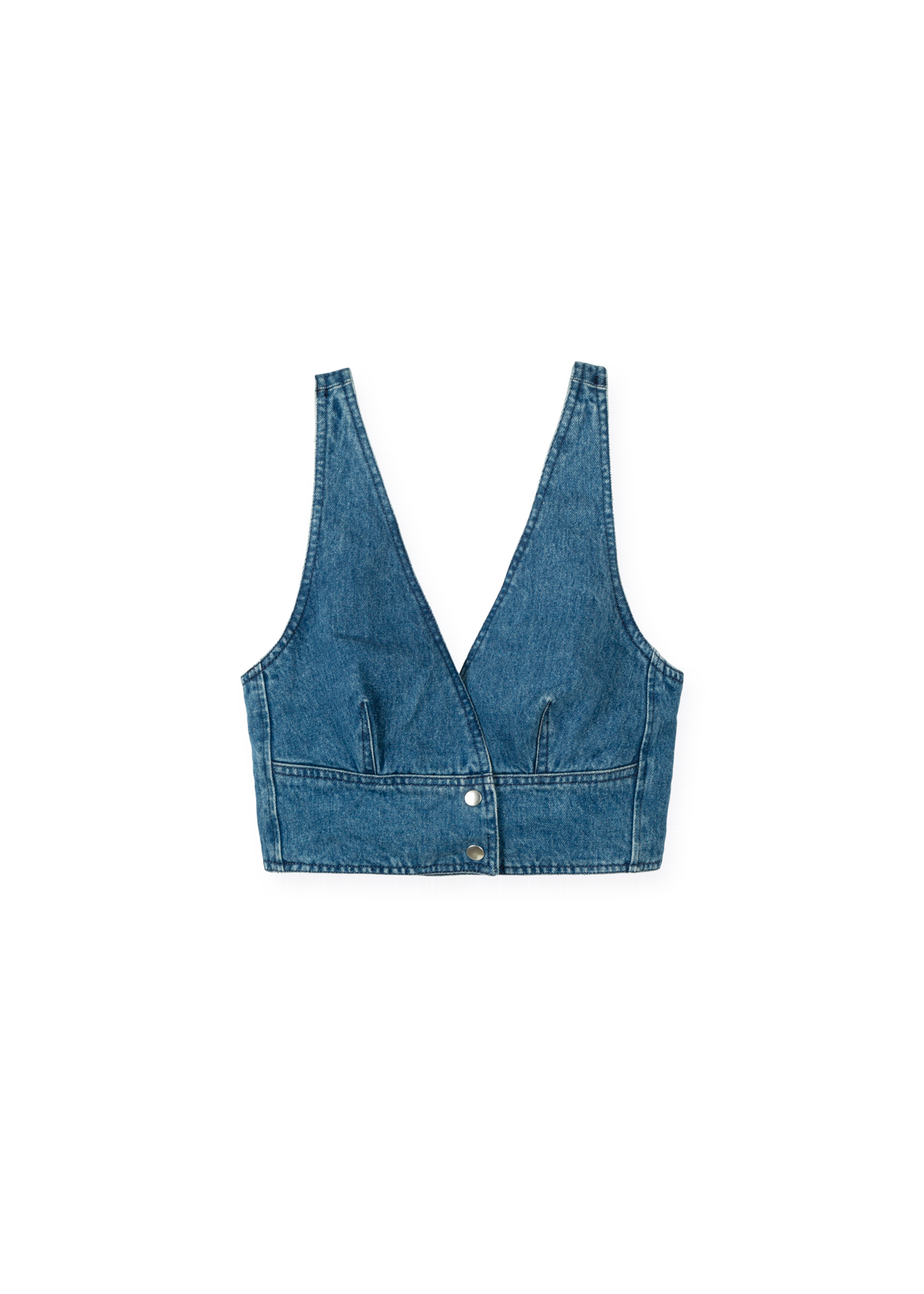 Denim bustier top | Bestel bij Vanilia.com