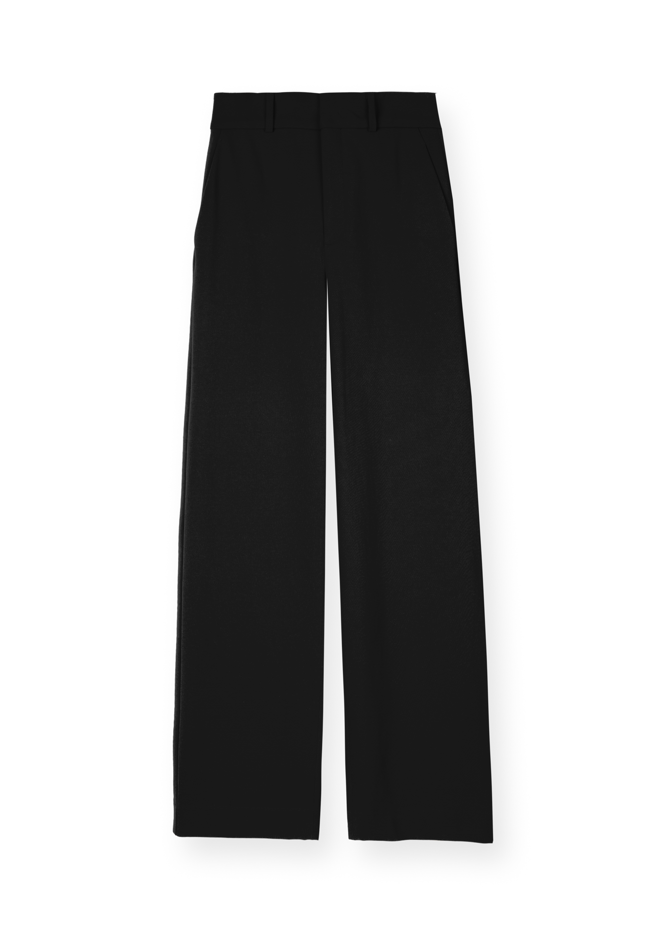 tailored twill trousers